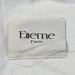 Elleme Paris White Canvas Drawstring Dust Bag Large 18.5 x 19.5 Designer Storage